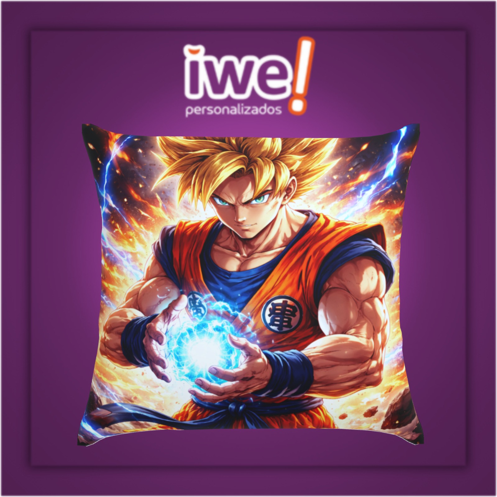 Almofada 36x36 cm ( Goku )
