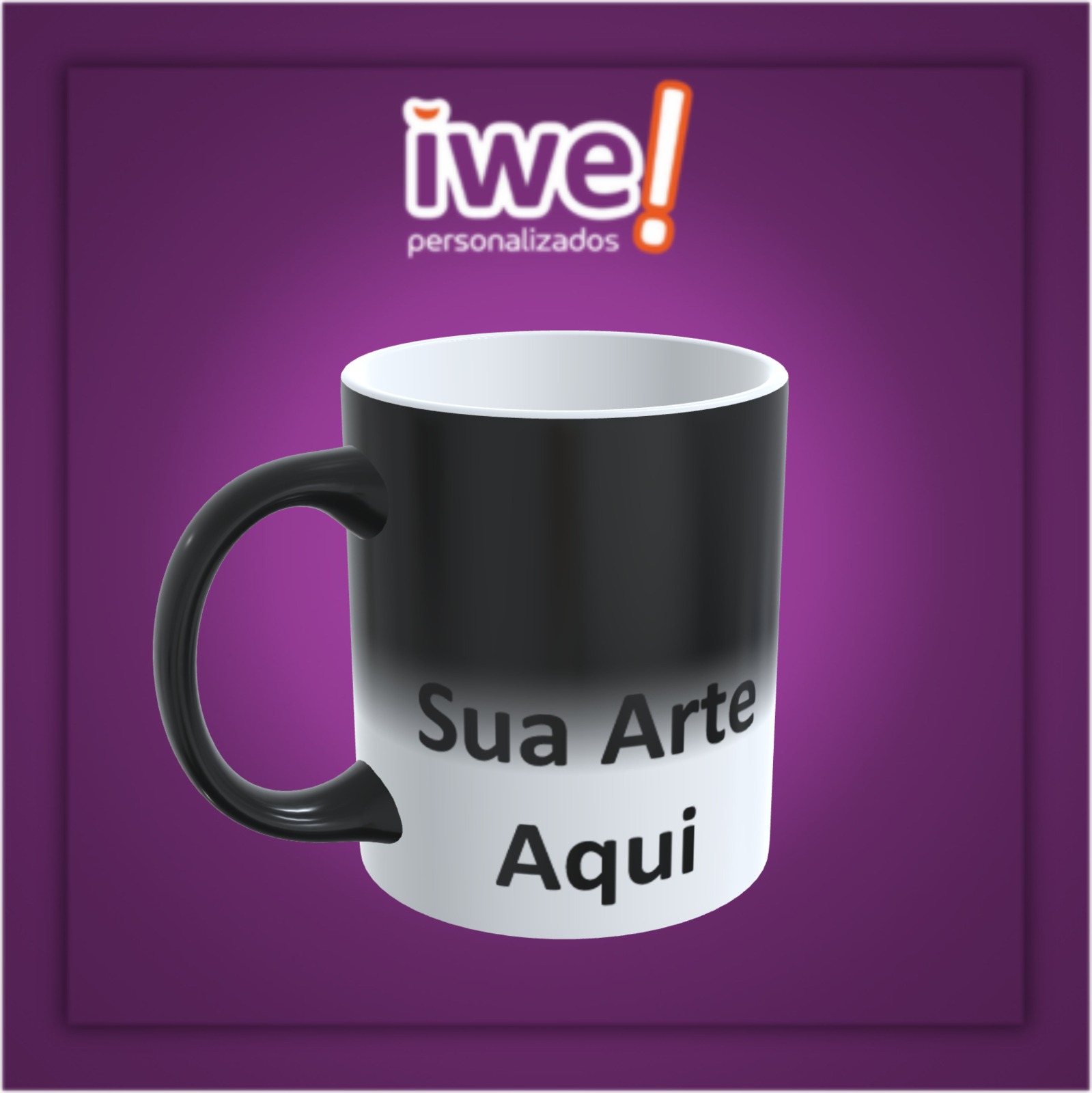 Caneca Mágica Interior Branco